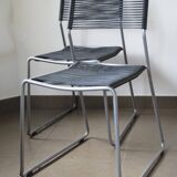 Pair of ikea "scoubidou" chairs 1990