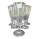6 Champagne Flutes – 19th Century Cut Crystal – Baccarat/St.Louis