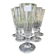 6 Champagne Flutes – 19th Century Cut Crystal – Baccarat/St.Louis