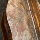 Walnut chest of drawers with marquetry and marble, 1958