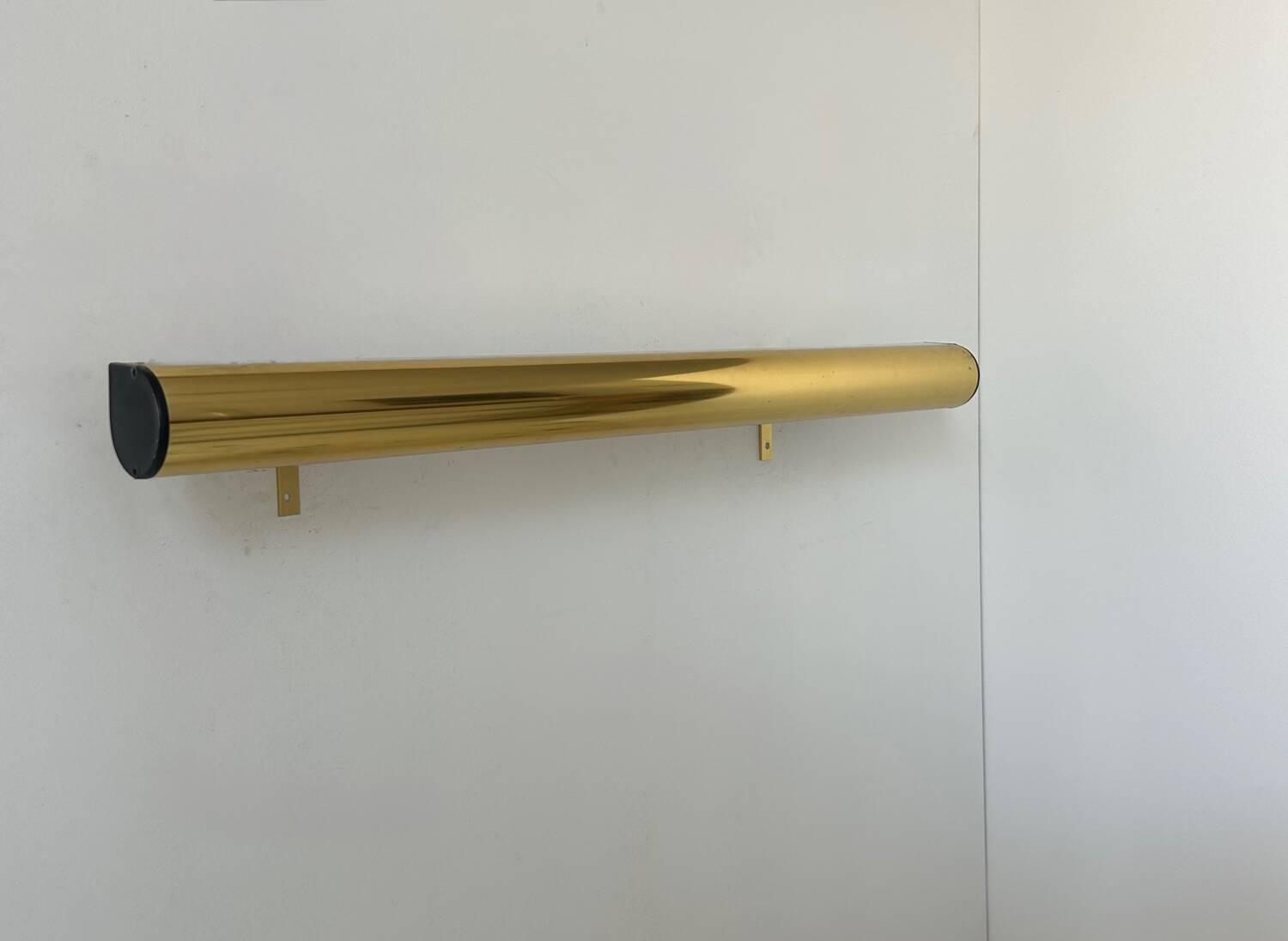 XL brass wall lamp, Sweden 1960