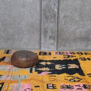 Tapis Berbère Abstrait Jaune - 253 x 200 cm