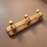 Vintage solid wood coat rack