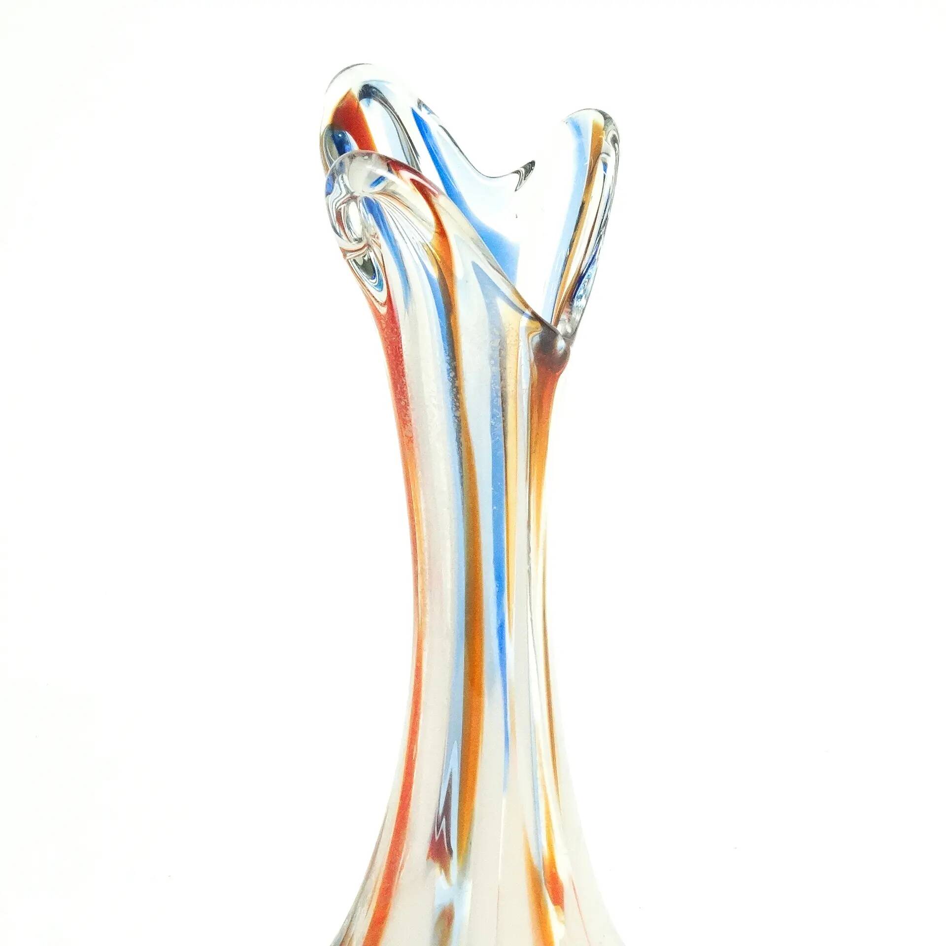 Sekacz vase, modernism, glass, Hortensja Glassworks, Poland, 1970s