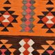 3x11 Orange Tribal Kilim Runner Rug 93x330Cm