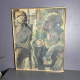 Tableau huile sur toile orientaliste