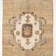 Brown and beige wool oushak rug 286x181cm
