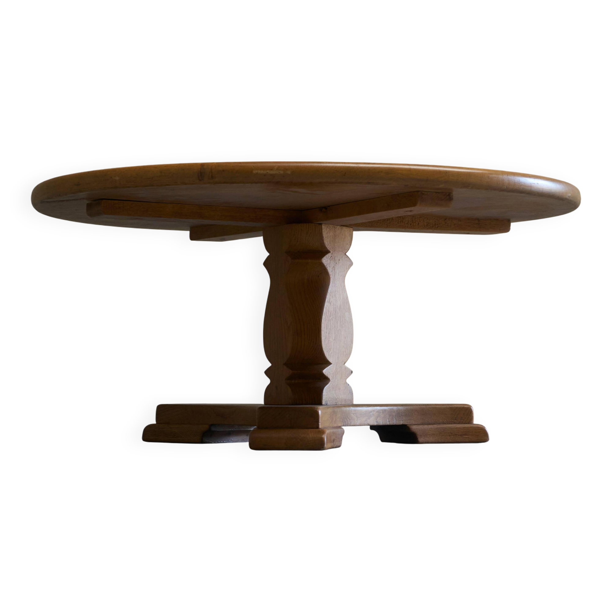 'Siegfried' coffee table by Abraham Sprij, solid oak, 1960s.