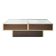 Table basse bar miroir et marron, Willy Rizzo, Cidue, 1970s