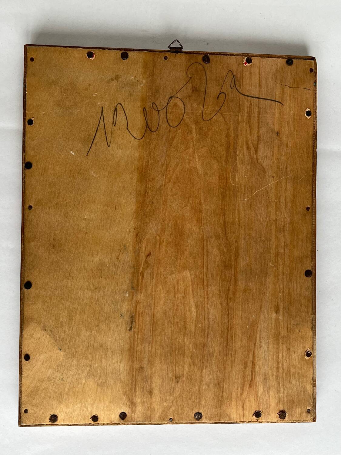 Antique carved wooden mirror