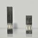Cast aluminum brutalist vases designed by artist Willy Ceysens, Belgium 1960s