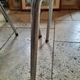 Formica table, 4 chairs and 1 stool