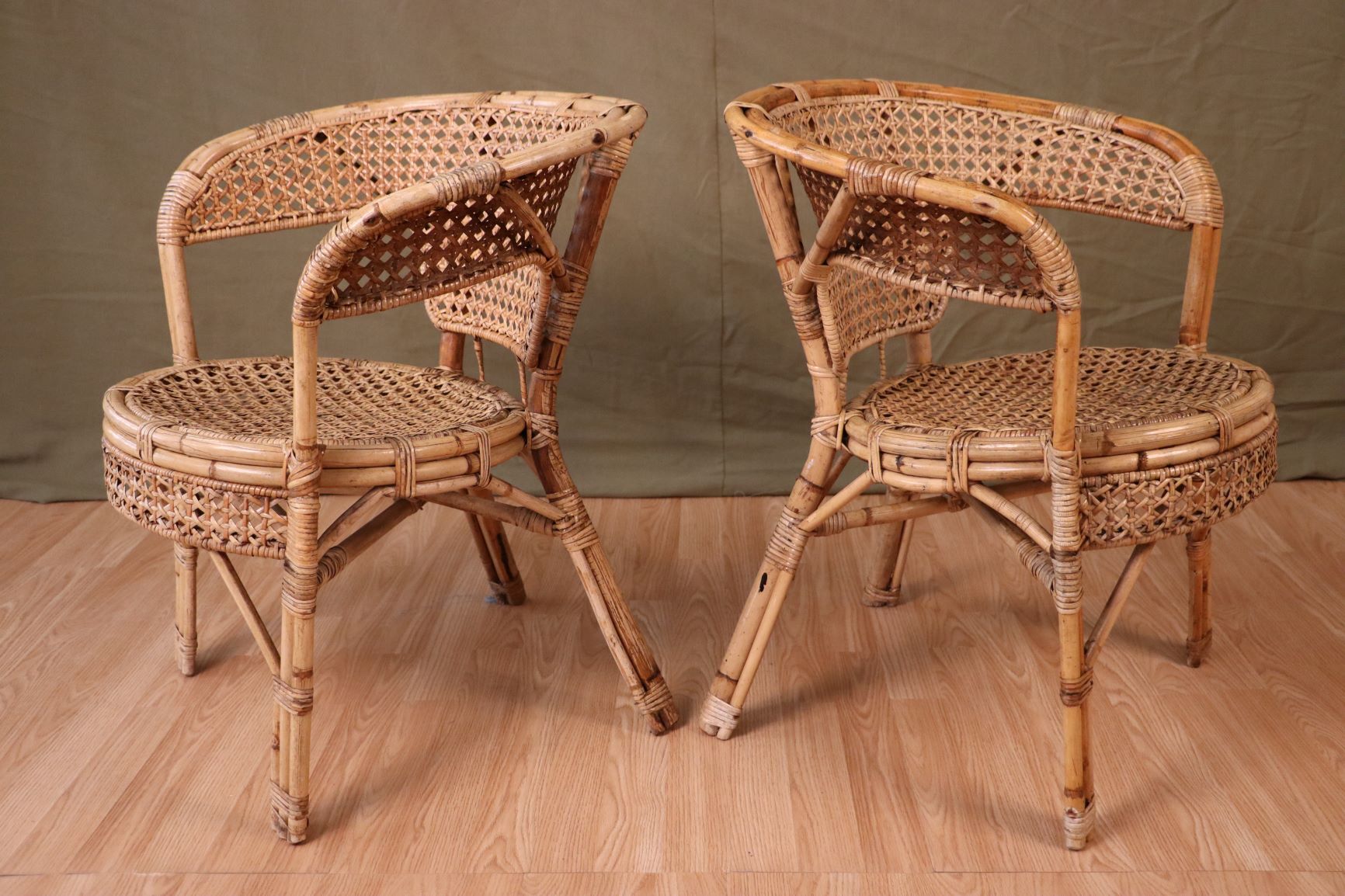 Series 4 rattan armchairs
