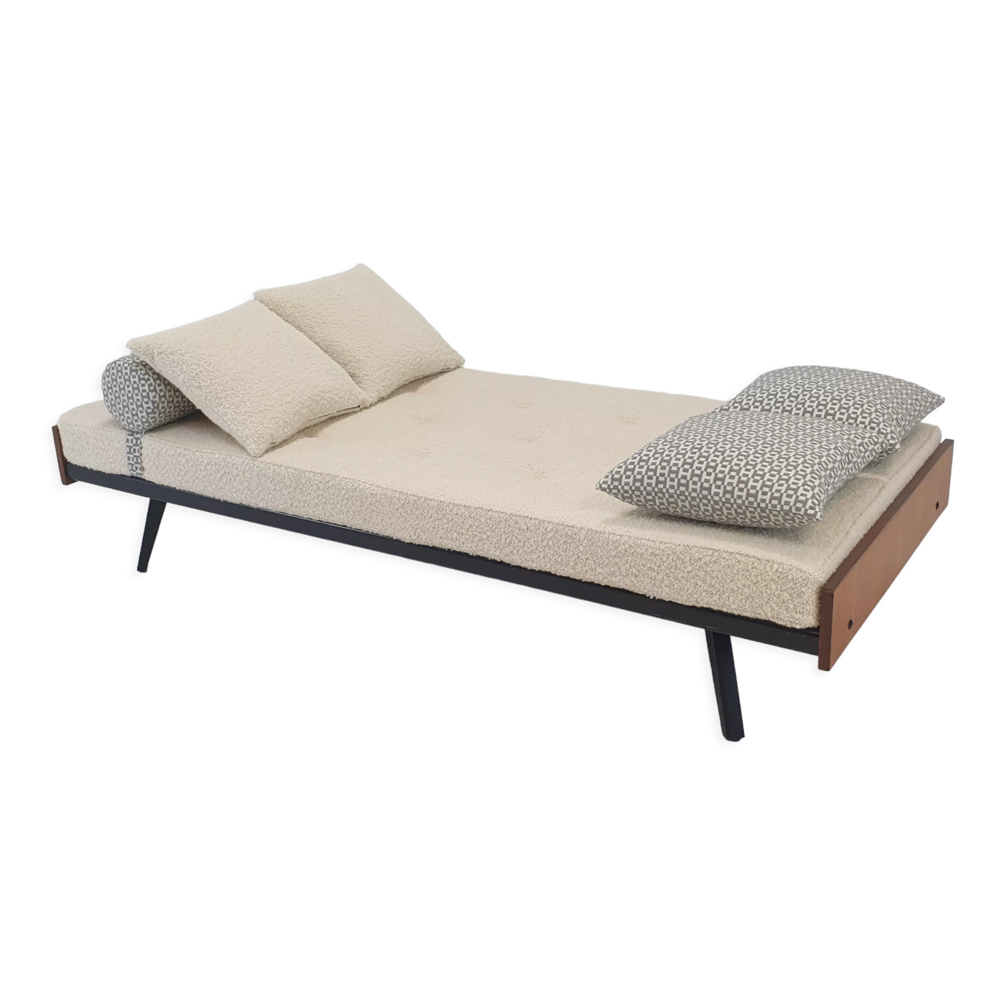 Daybed with Hermes Cushions and Bolster, 1960s