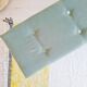 Antique blue velvet wooden bench - heart-shaped bench