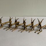 Porte couteaux antilopes laiton