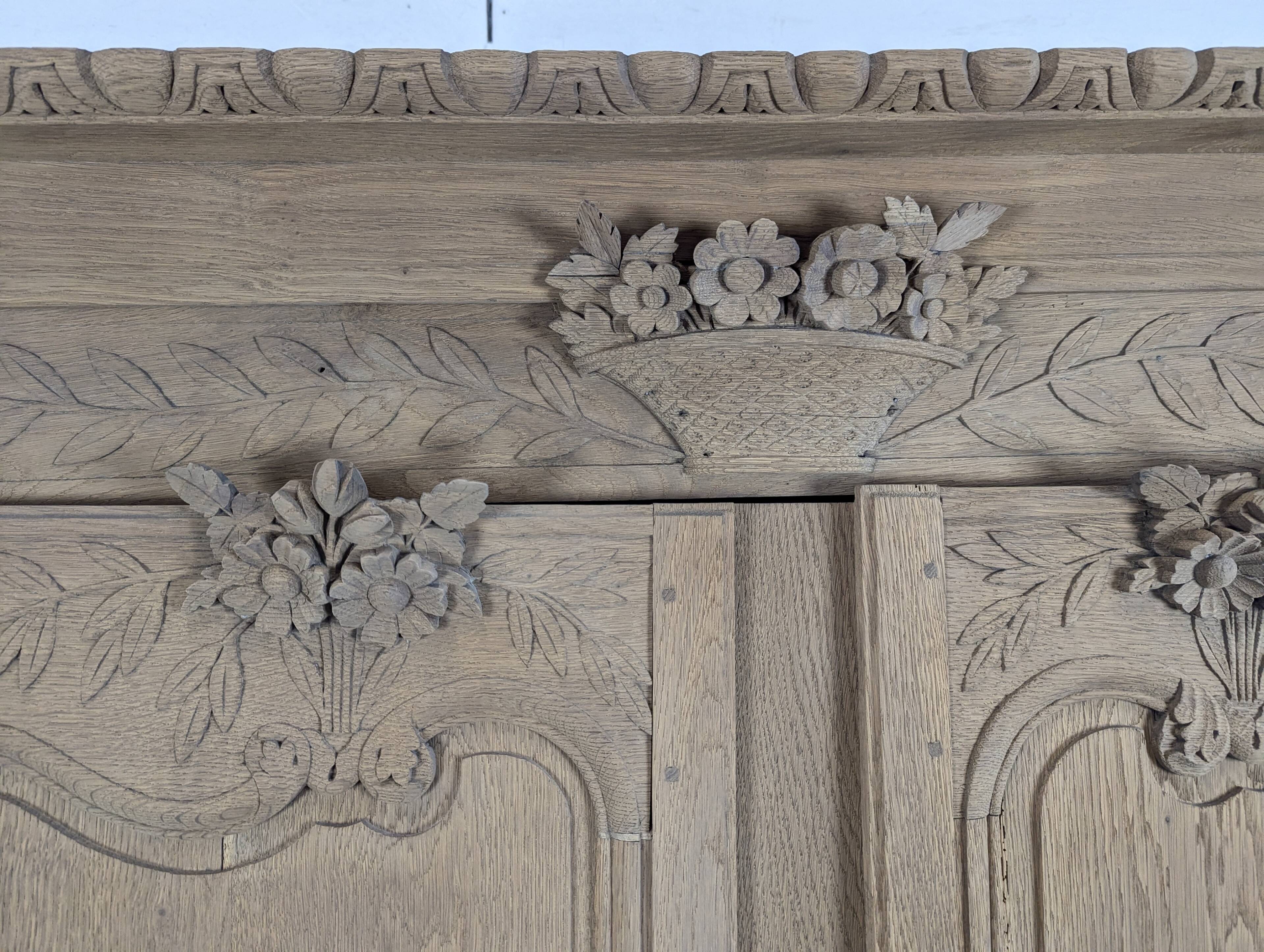 Norman wedding wardrobe in stripped oak
