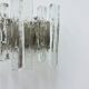 Wall sconce ice glass and metal by J.T. Kalmar for Kalmar, 60s