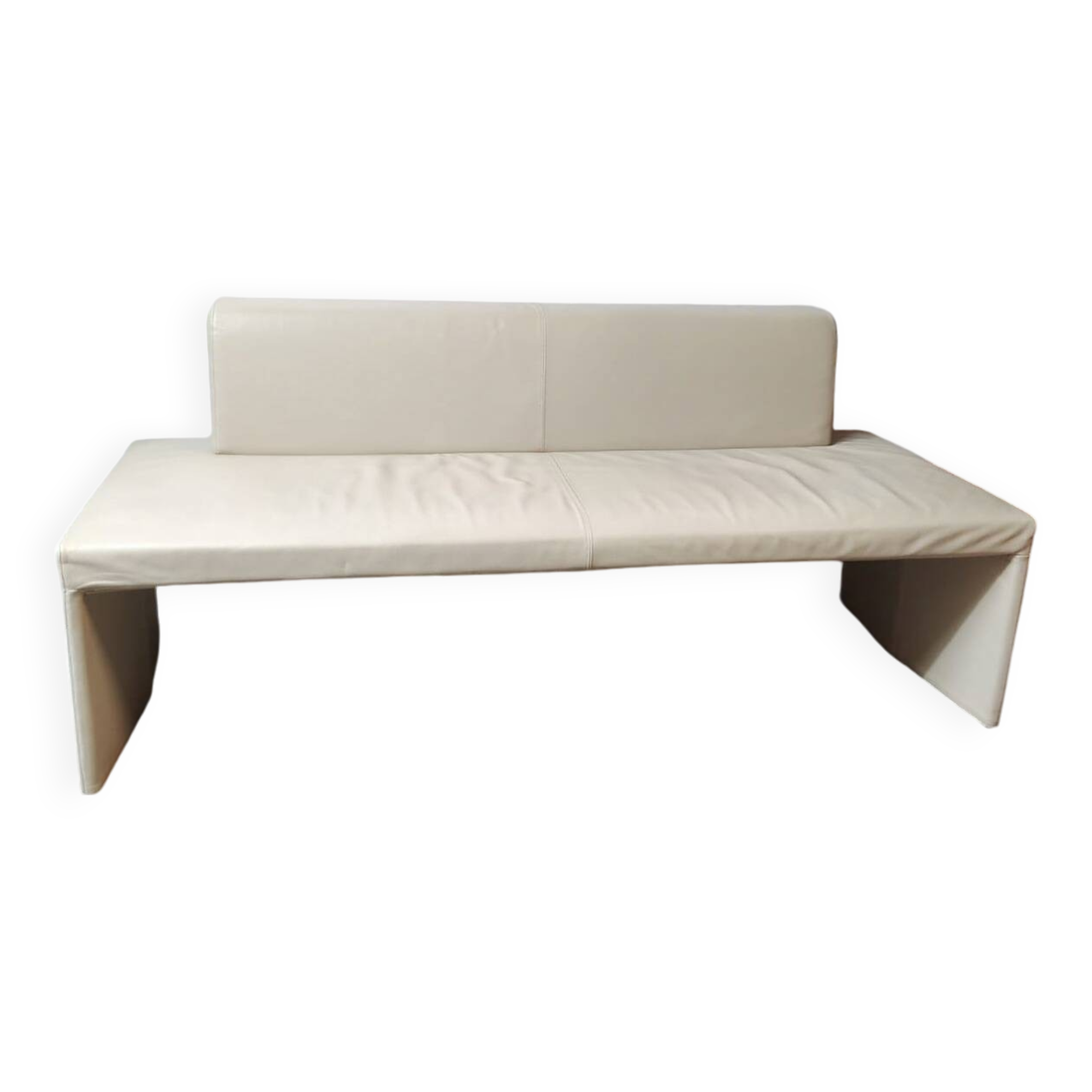 Walter Knoll leather bench seat