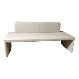 Walter Knoll leather bench seat