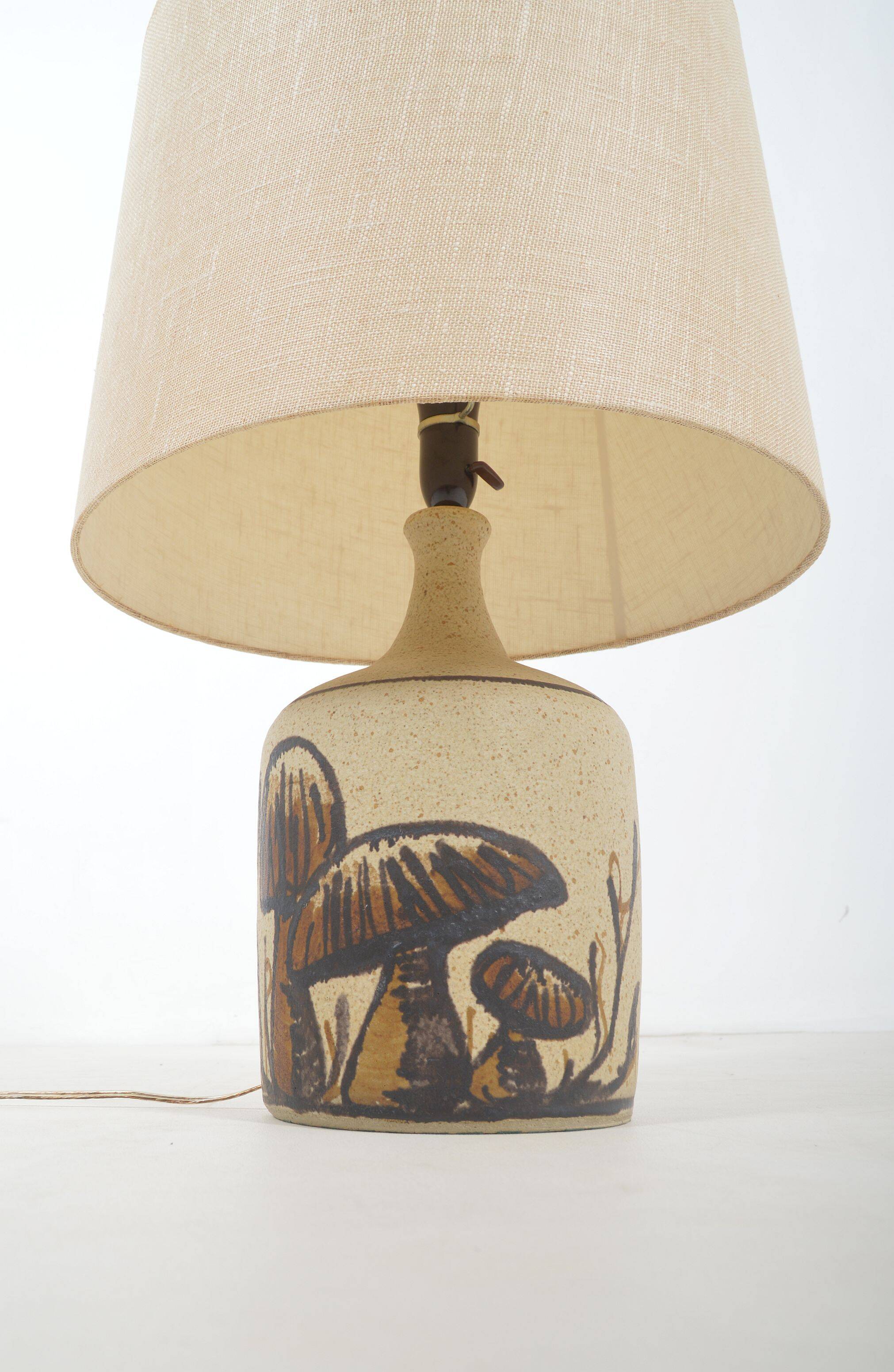 Rare Danish ceramic lamp designed by Bente Jessen, 1970s