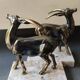Art Deco Bookends Pair / Antelopes / Regule / Marble