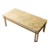 Elegant Hollywood Regency coffee table, marble and brass, 1970s