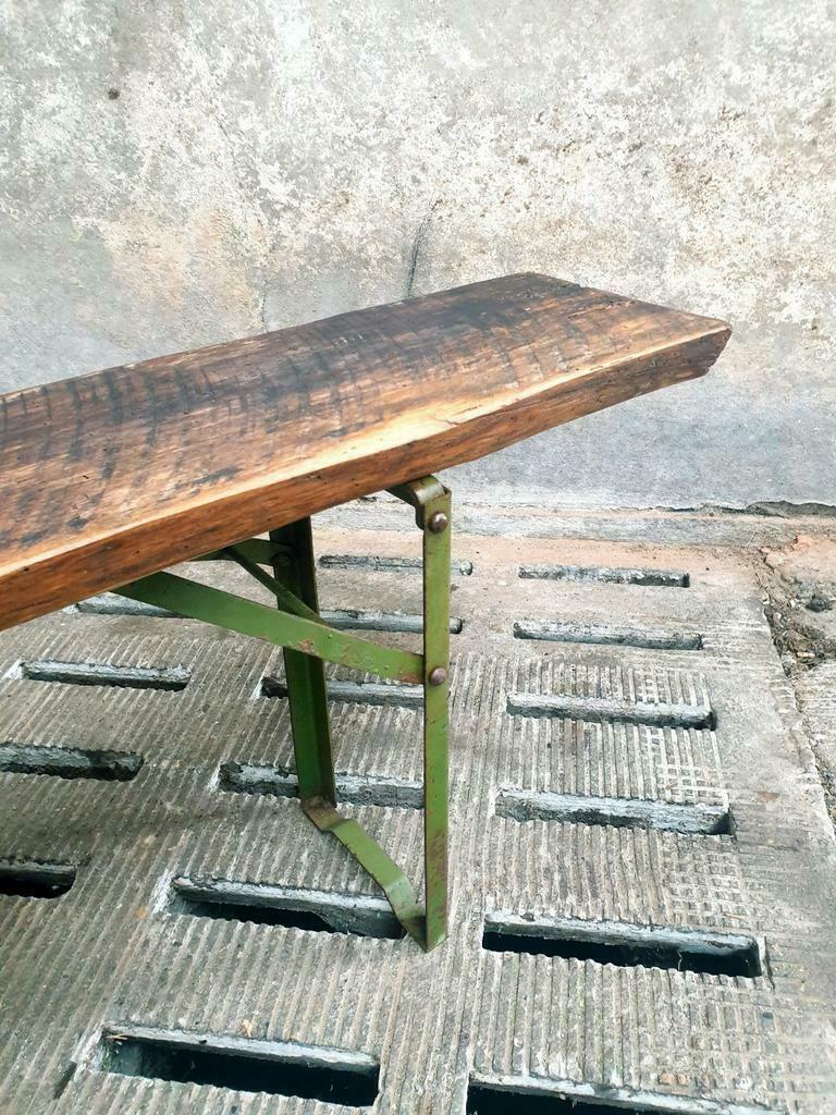 Oak garden bench foldable 220 cm