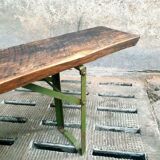 Oak garden bench foldable 220 cm