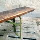 Banc de jardin en chêne pliable 220 cm