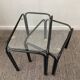 Pair of 2 vintage pull-out tables from the 70s-80s