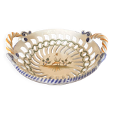 Openwork porcelain fruit bowl