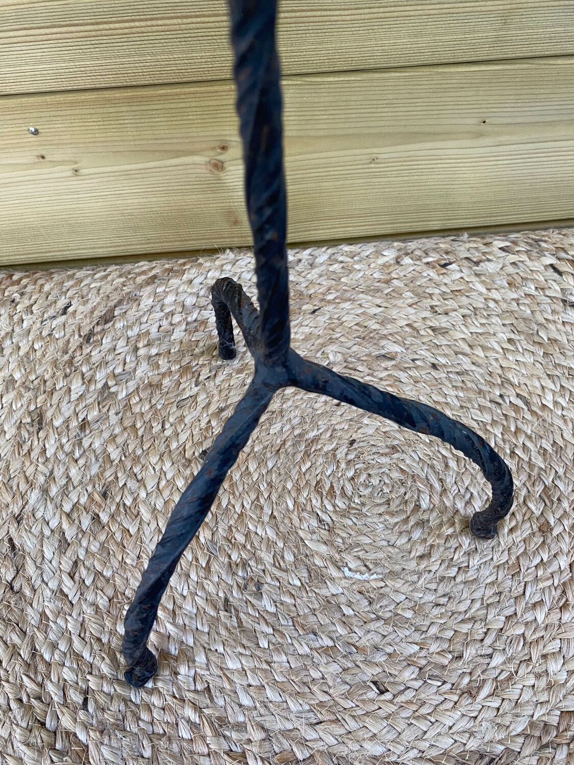 Stand candle holder, folk art