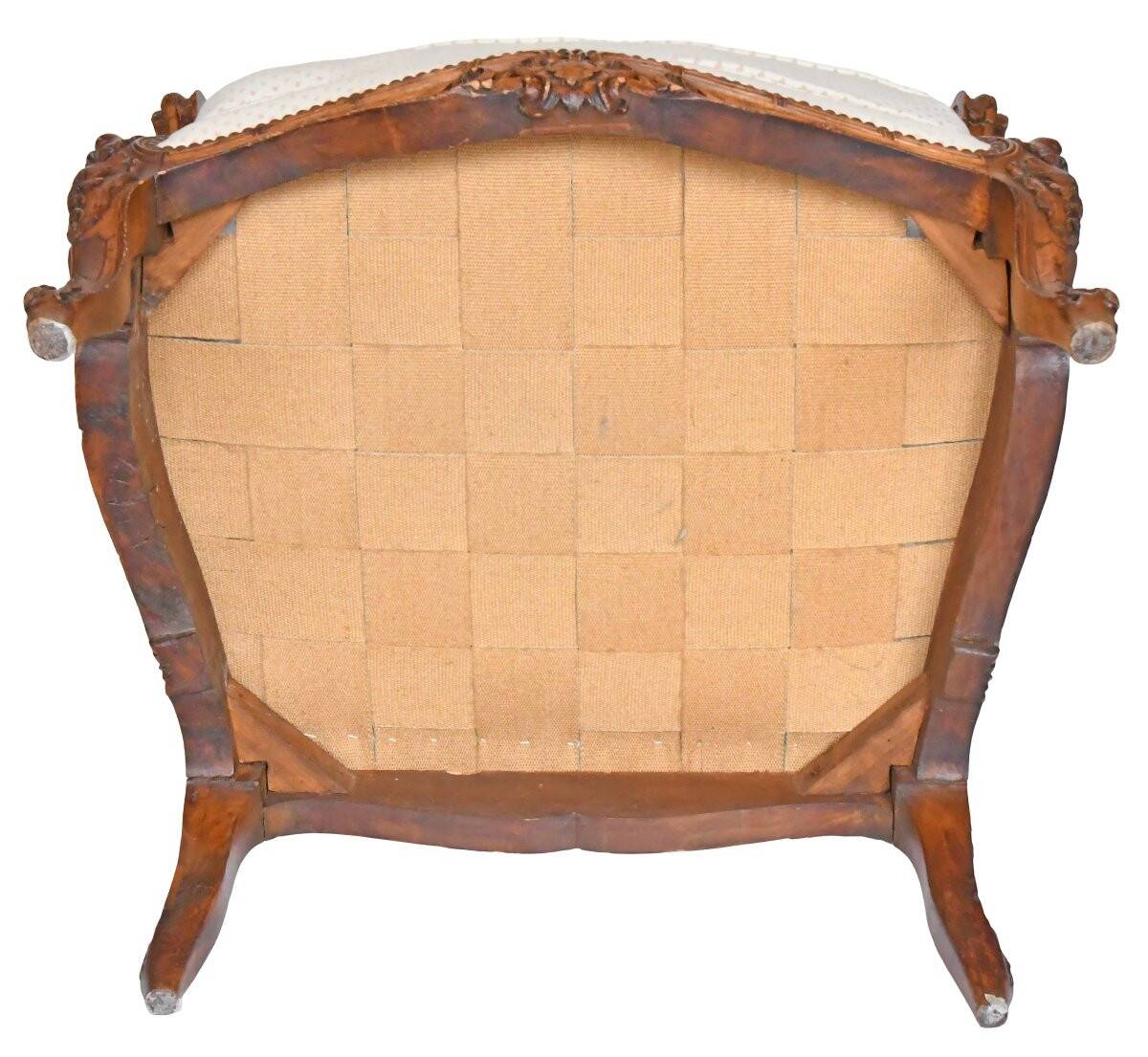 Louis XV style wingback armchair