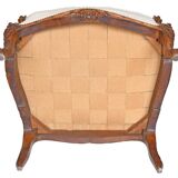 Louis XV style wingback armchair