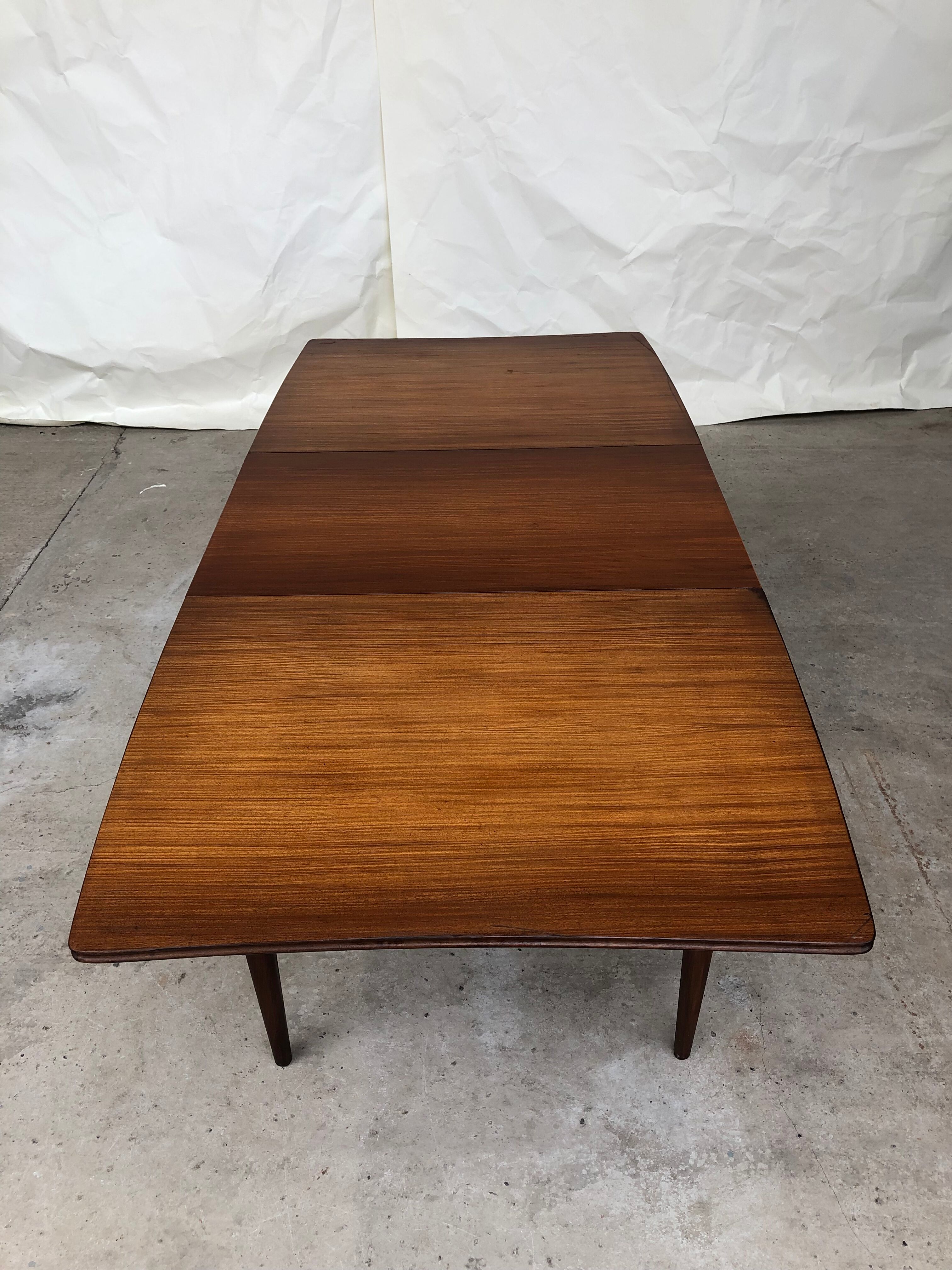 Vtg Mid Century Richard Hornby Dining Table 4 6 Seater Danish Scandi Design