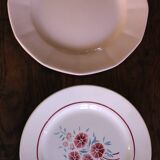 8 assiettes à dessert dépareillées