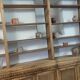 Large natural wood bookcase late nineteenth