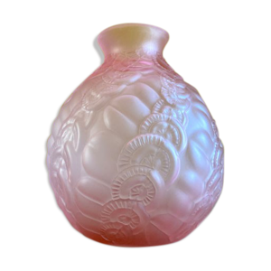 vase boule rose Art Déco
