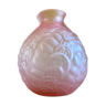 Vase boule rose Art Déco