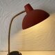 Lampe vintage articulée rouge et noire