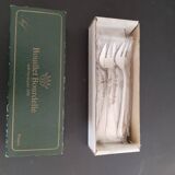 Crystal salt and pepper shakers signed Daum France; antique french