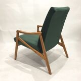 60s chair in green velvet