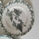 4 ironstone plates A. Lebacqz & M. Bouchart Richelieu model