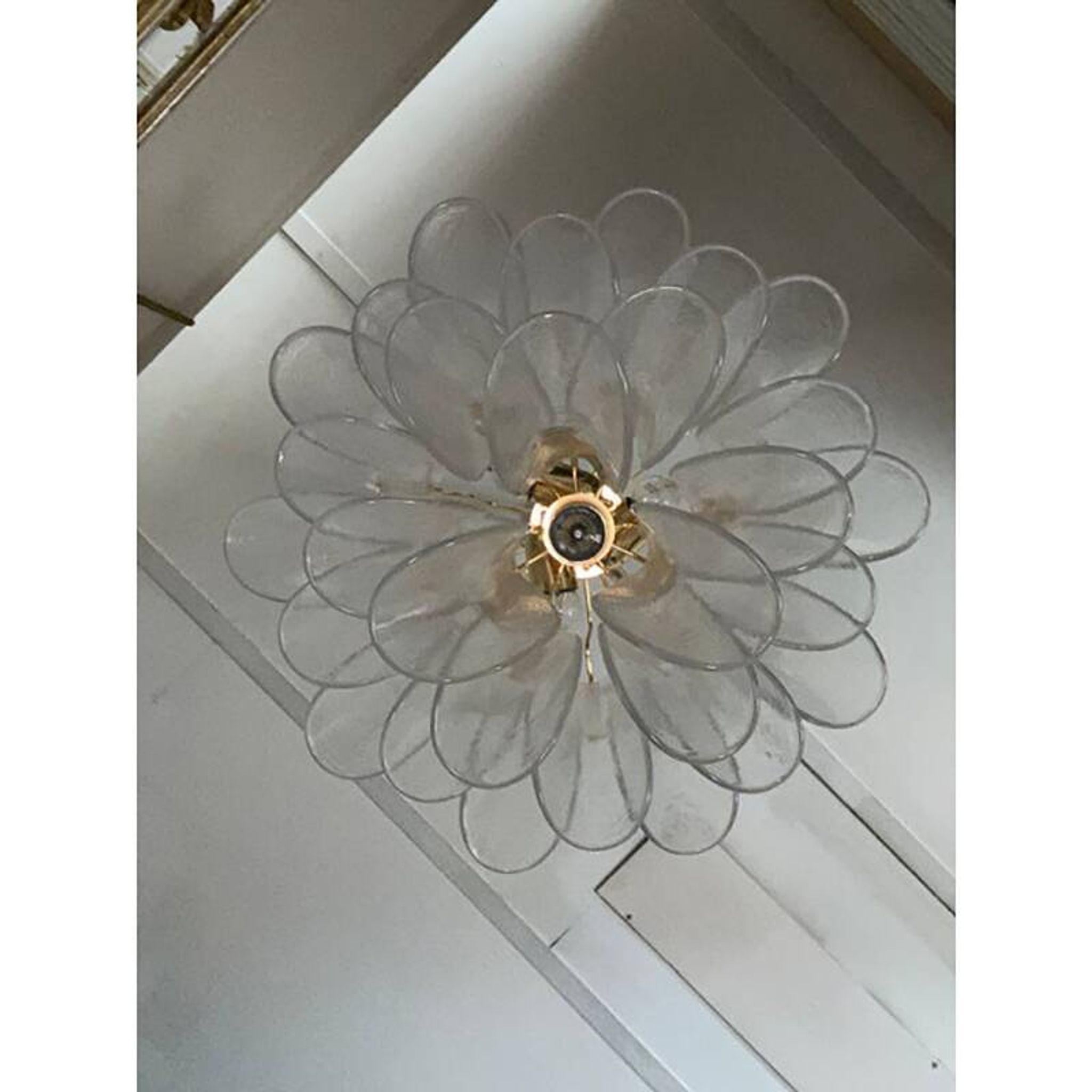 Lustre en verre de Murano