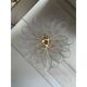 Clear “Selle” Murano Glass and Gold 24k Candlestick