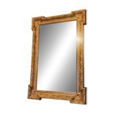 Antique gold leaf mirror – 99×67cm – bevelled glass,