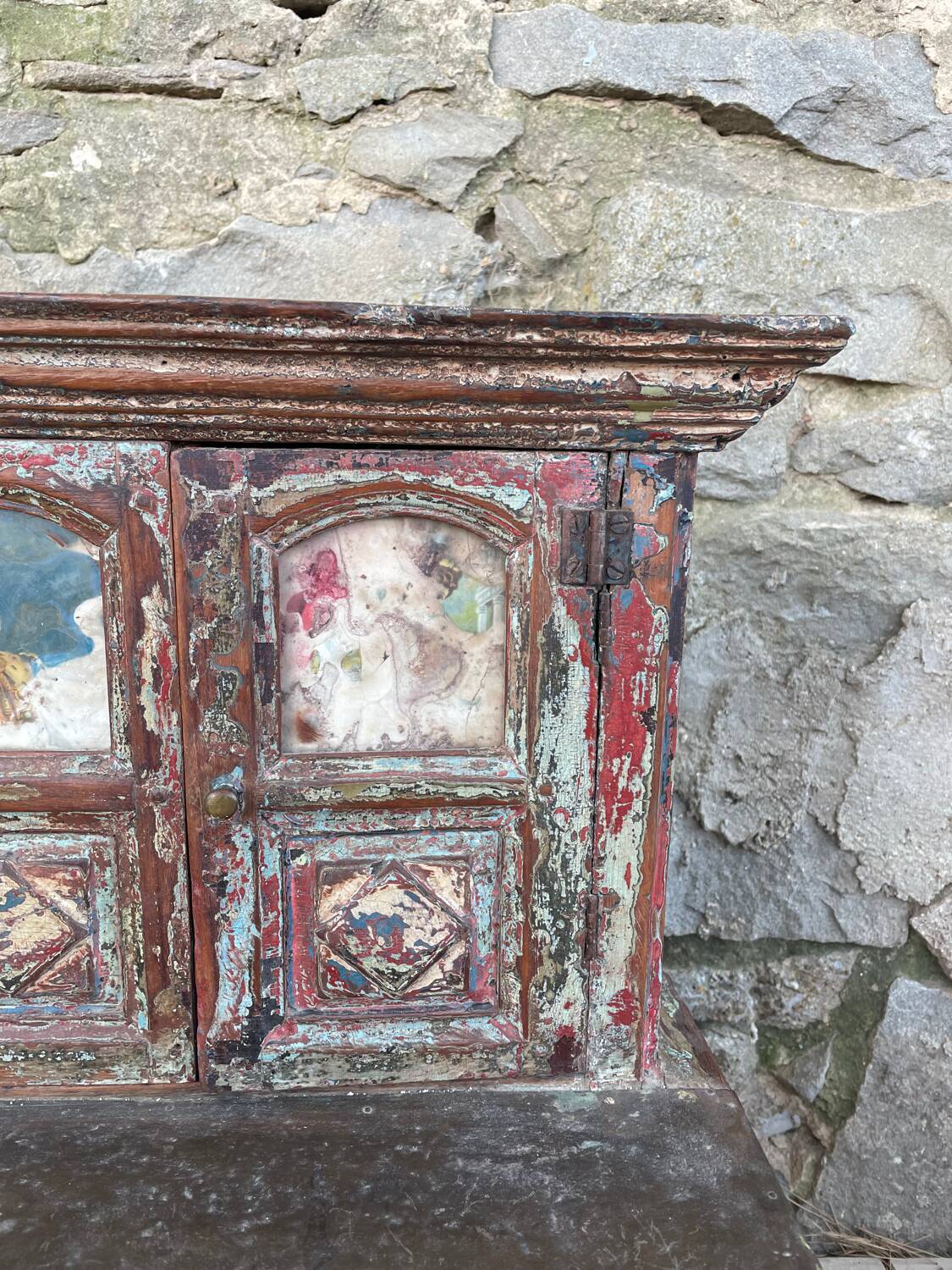 Nepalese furniture with photo of the king
