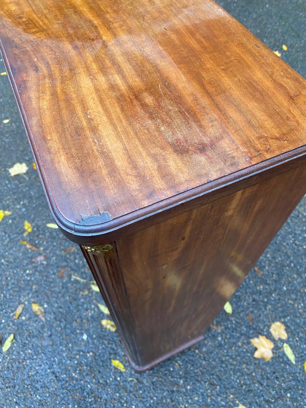 Vintage 18th Century Solid Mahogany Bookshelf
