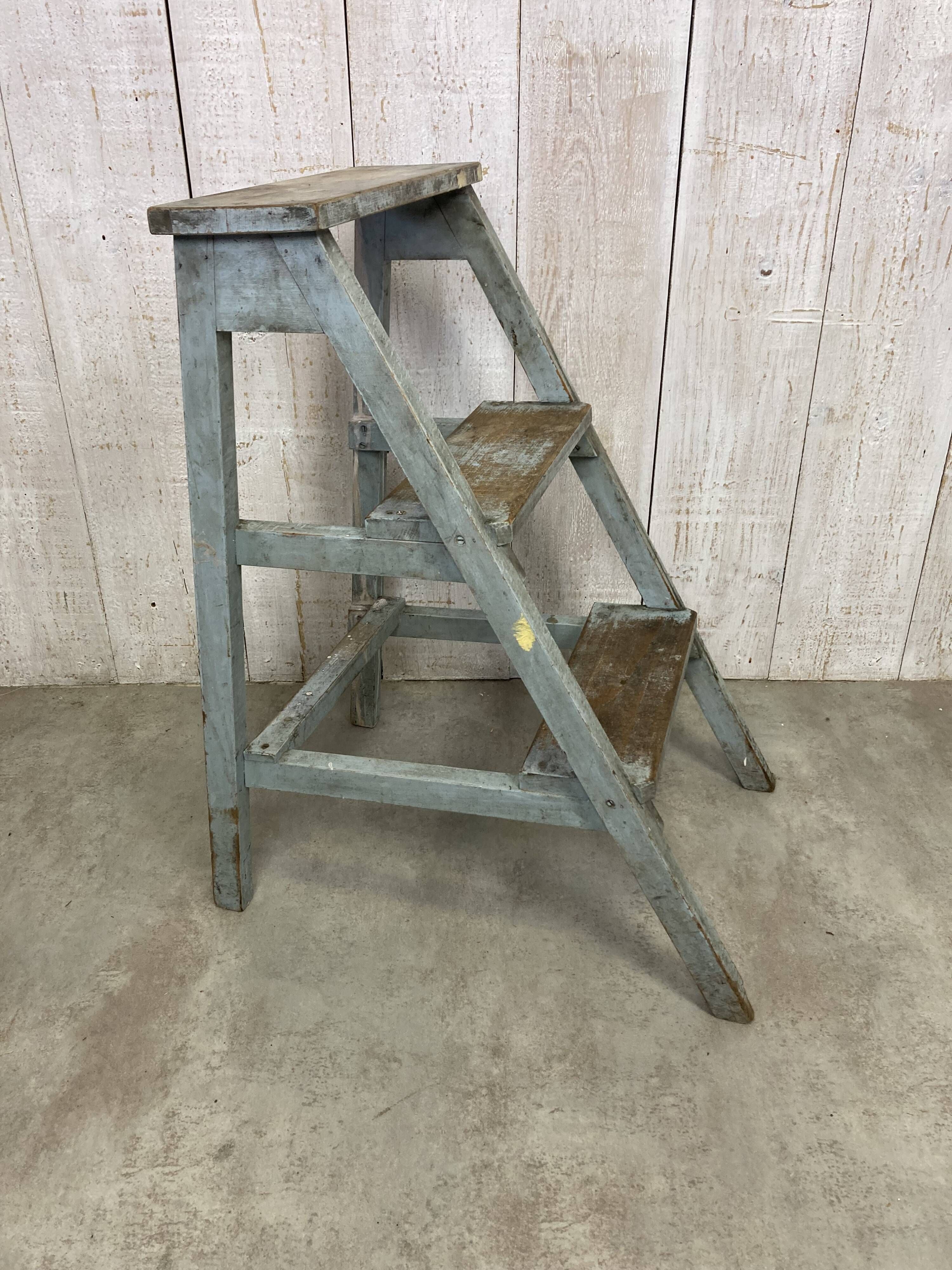 Stool and workshop step ladder set
